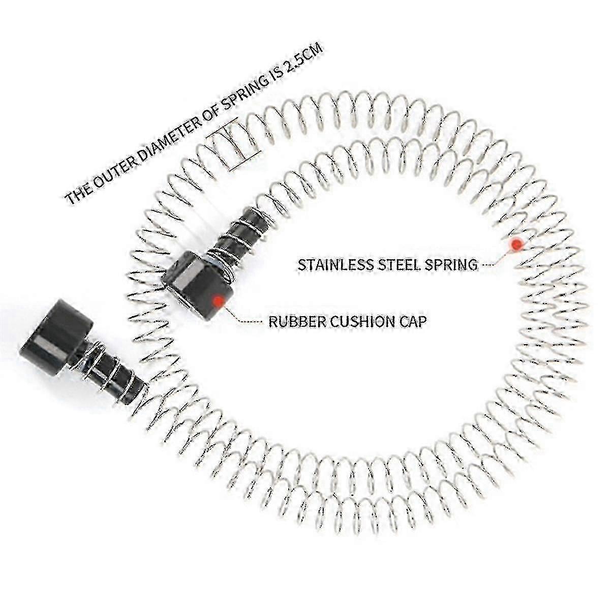 فرامل زنبركية من الفولاذ المقاوم للصدأ مقاس 165 سم من Zipline Spring Brake لعام 2024 تتميز بنظام فرامل Speed Red و Spring