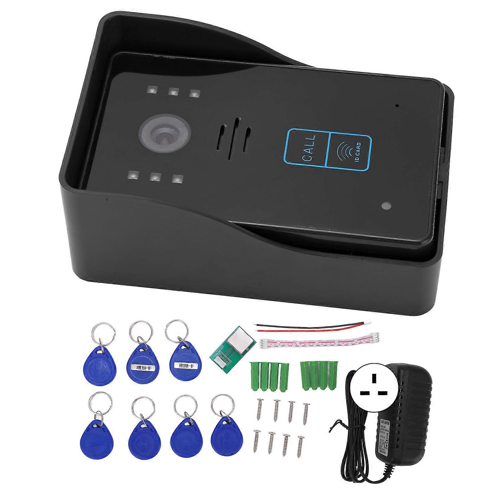 Visiophone sans fil 1080p, Wi-Fi, vision nocturne, compatible avec l'application Tuya, prise 100-240 V, prise UK