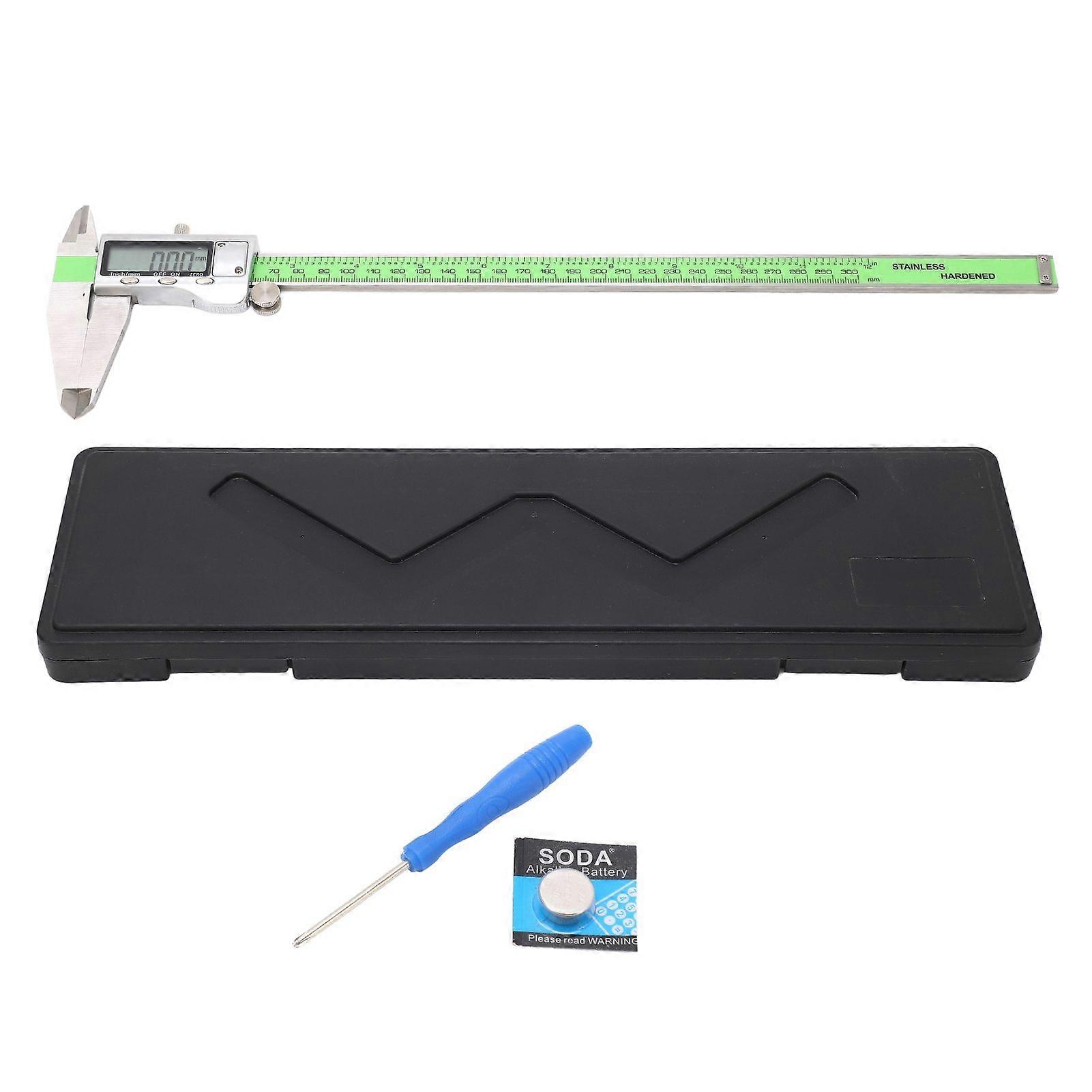 Digital Vernier Caliper Accurate Stainless Steel High Strength Electronic Ruler Gauge300mm
