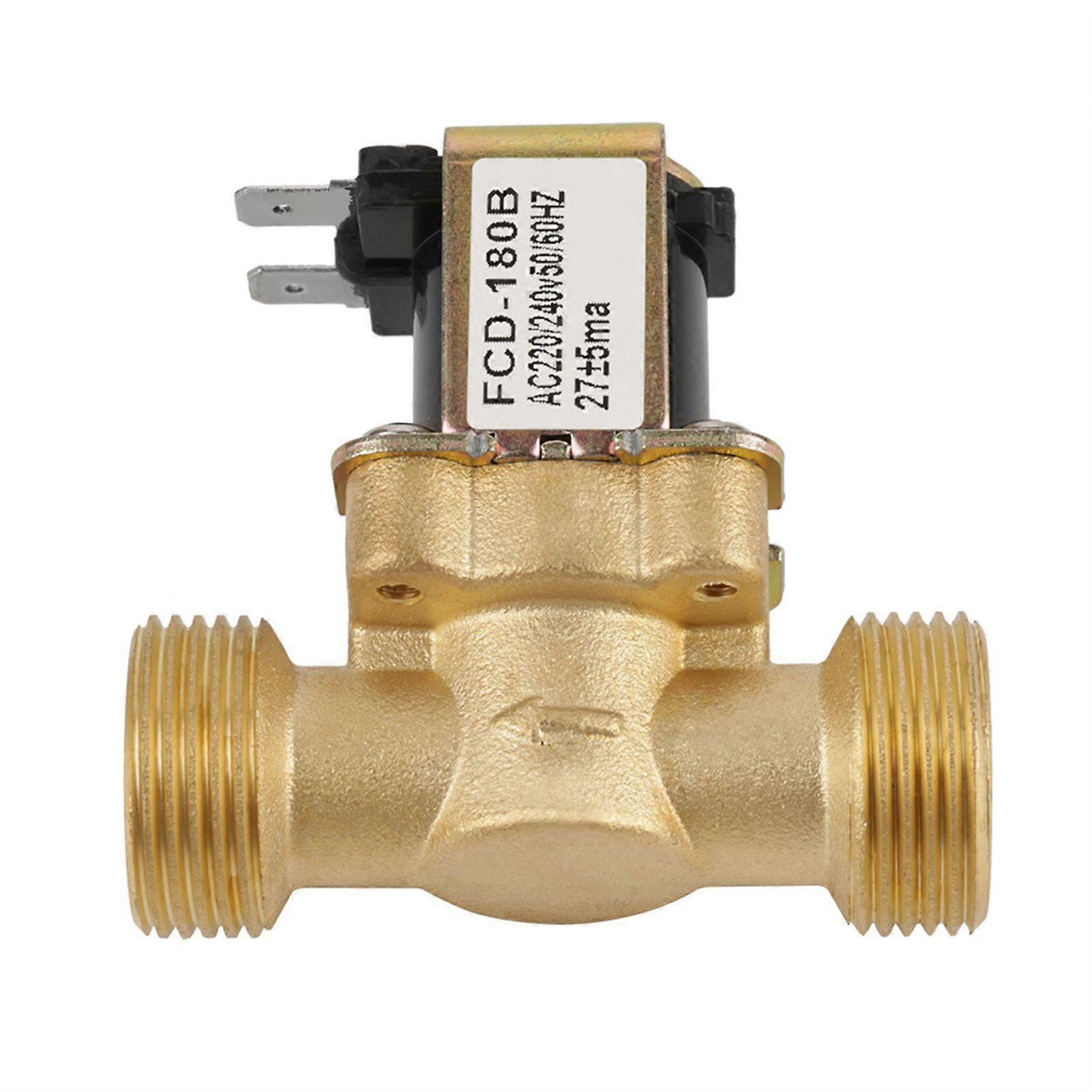 G3/4 2 Way Water Inlet N/C Normal Closed Pressure Electric Solenoid Valve AC 220V FCD180B