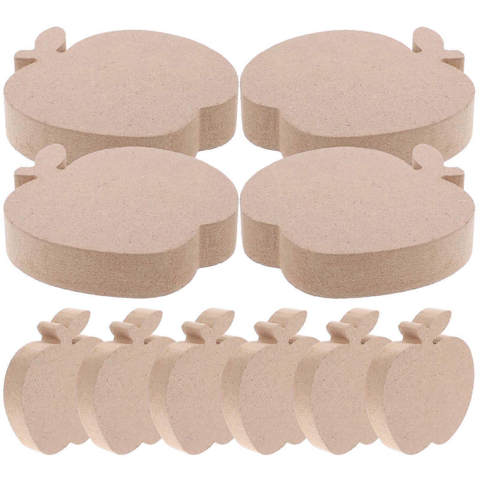 Wood Craft DIY Wooden Apples Table Sign for Halloween 30Pcs Set