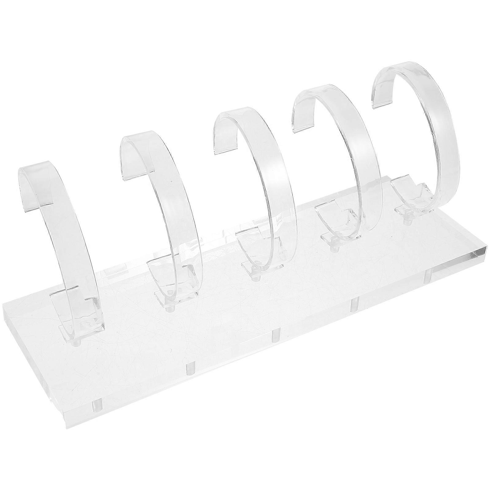 Clear Watch Stand Display Rack for 3Pcs Classic Acrylic Watches