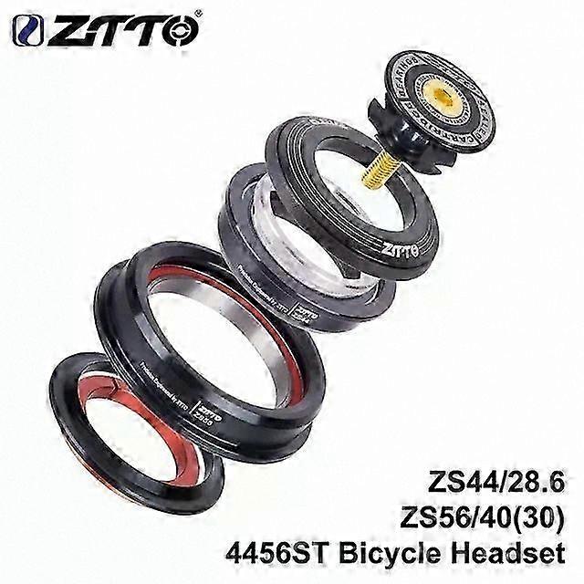 Threadless Bike Headset for MTB 44mm to 56mm Tapered Fork Straight Column 45 Degree ZS44 ZS56 Internal Steering System