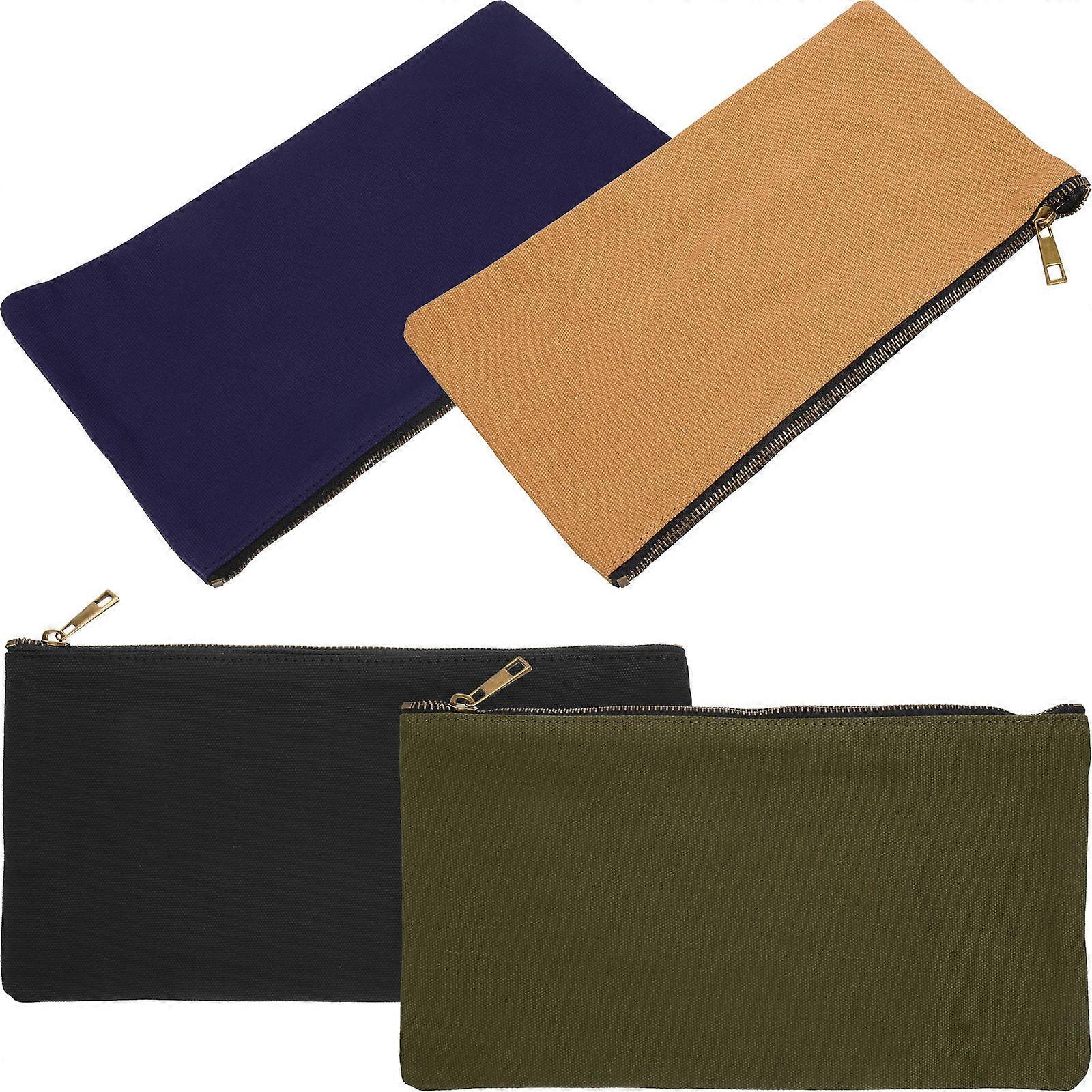 Canvas Zipper Tool Bag for Storage Use 8Pcs Portable Organizer Pouch