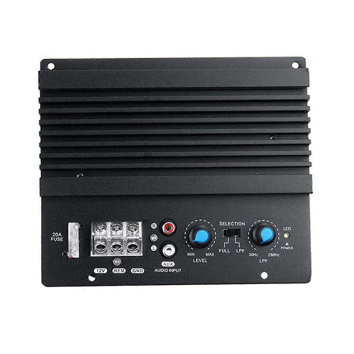 Power Amplifier Board with Subwoofer 12V 600W High-Power Car Power Amplifier Module with Bass for 8-12 Inch Subwoofer