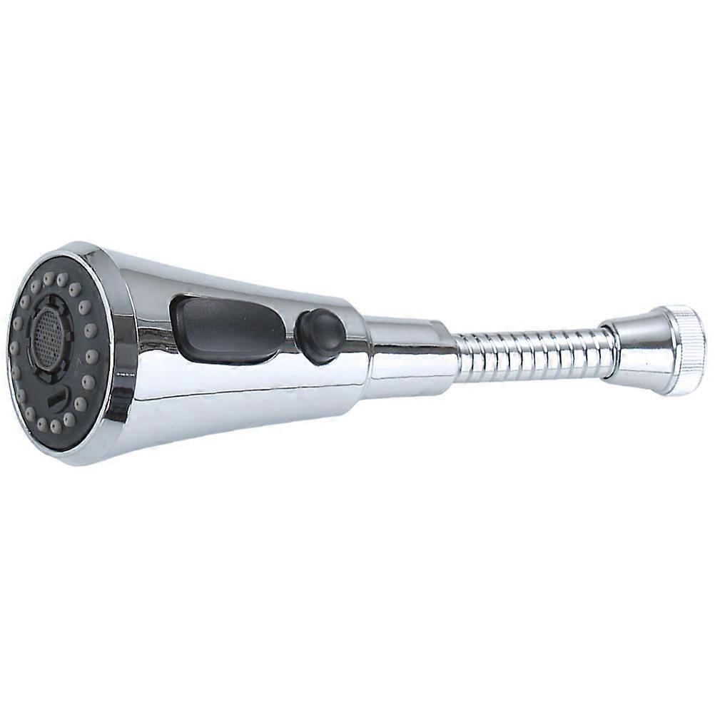 Silver Bathroom Faucet Aerator Extension with Rotatable Head 5Pcs Set