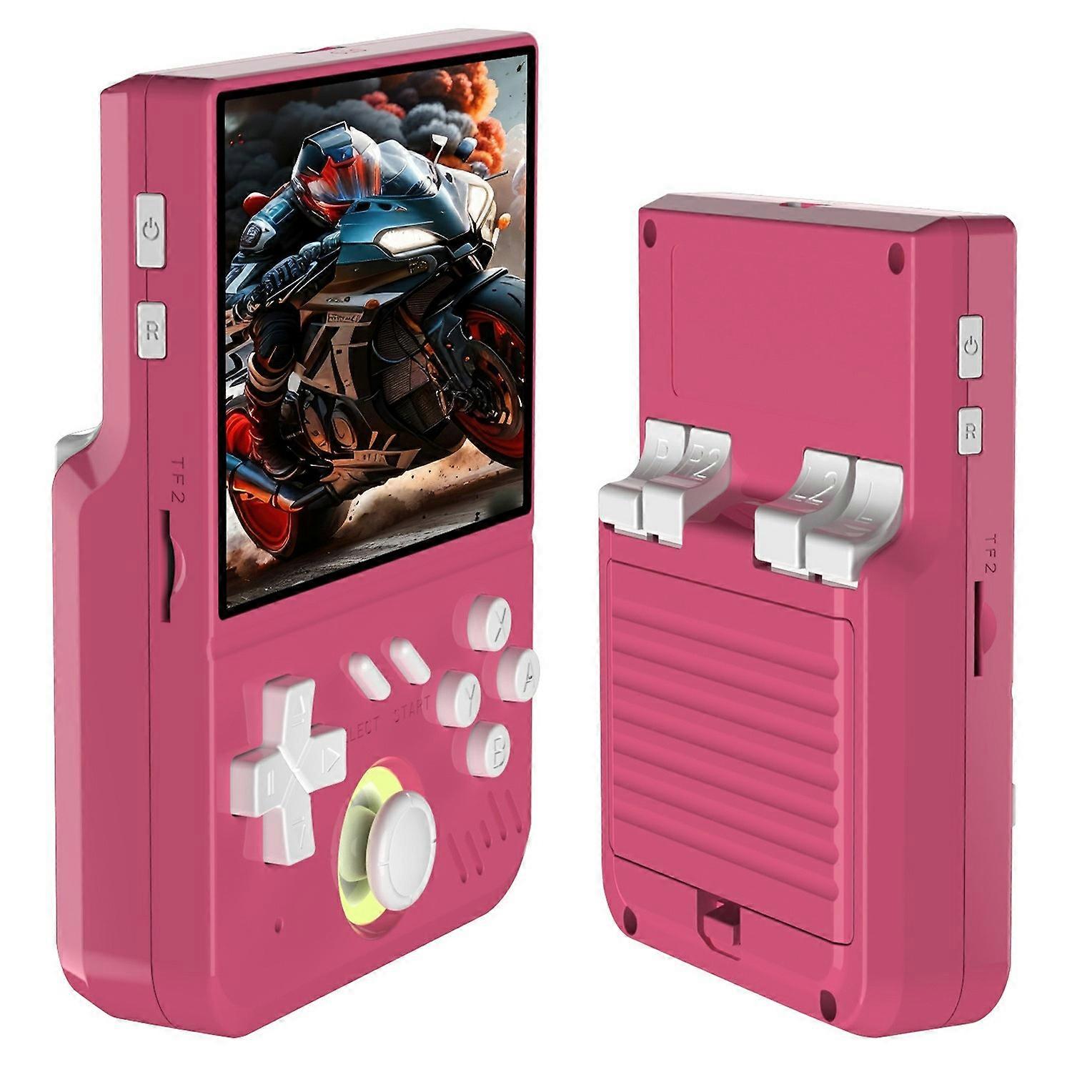 3pc My Mini 64G Portable Retro Handheld Game Console Open Source - Pink
