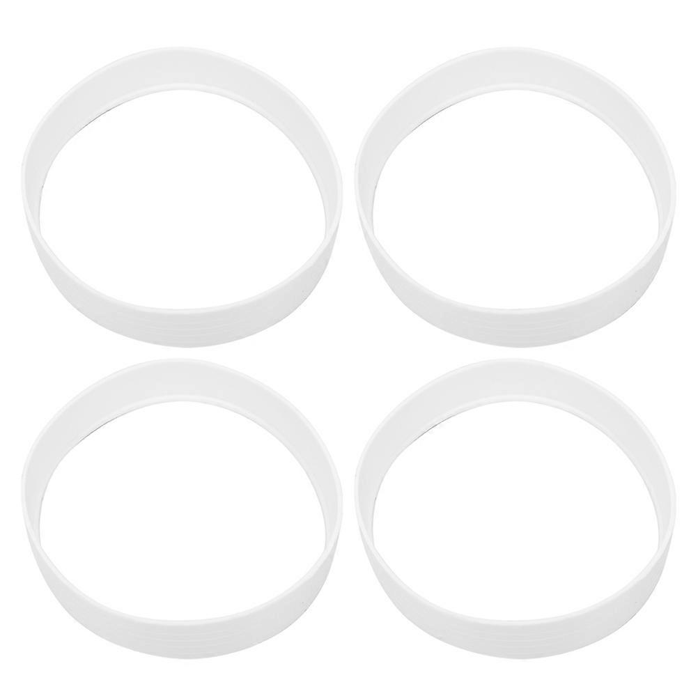 Practical Golf Practice Tool with Putting Cup Ring 8Pcs White Plastic