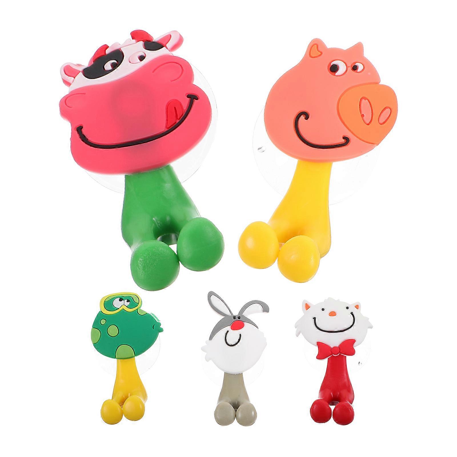 Toothbrush Holder Suction Cup for 10Pcs Cartoon Holders