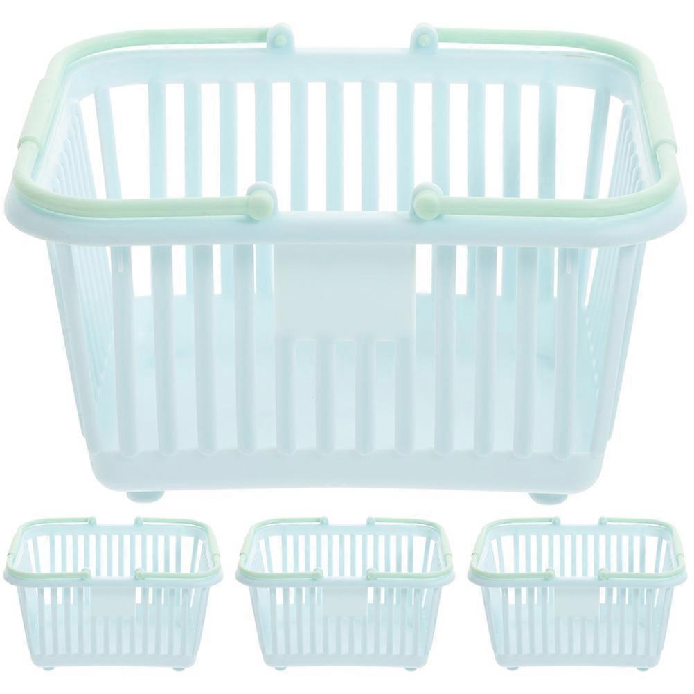 Rectangular Plastic Baskets 4Pcs For Stationery Storage In Children’s Room Suitable For Bathroom Use 16X13X8CM