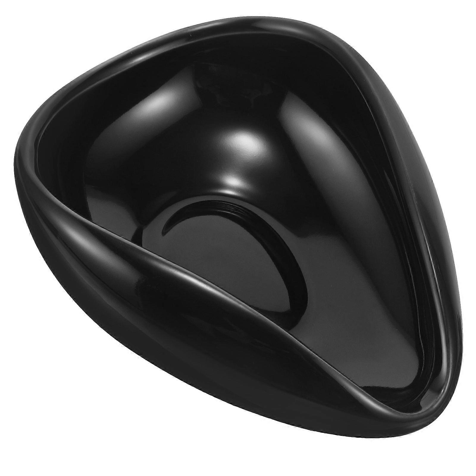 Ceramic Coffee Bean Plate Coffee Bean Sample Tray for Home Use 5Pcs Black