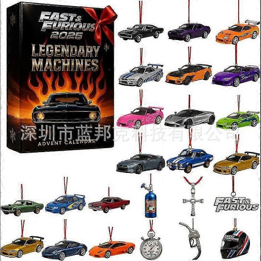 Fast & Furious Themed Advent Calendar Surprise Blind Box