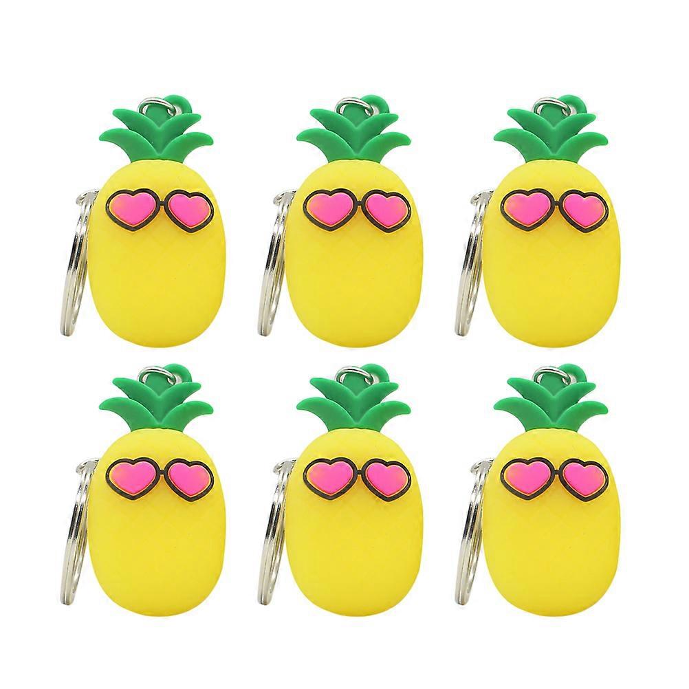 Pineapple Shape Key Chain Decorative Cartoon Fruit Gift 30Pcs