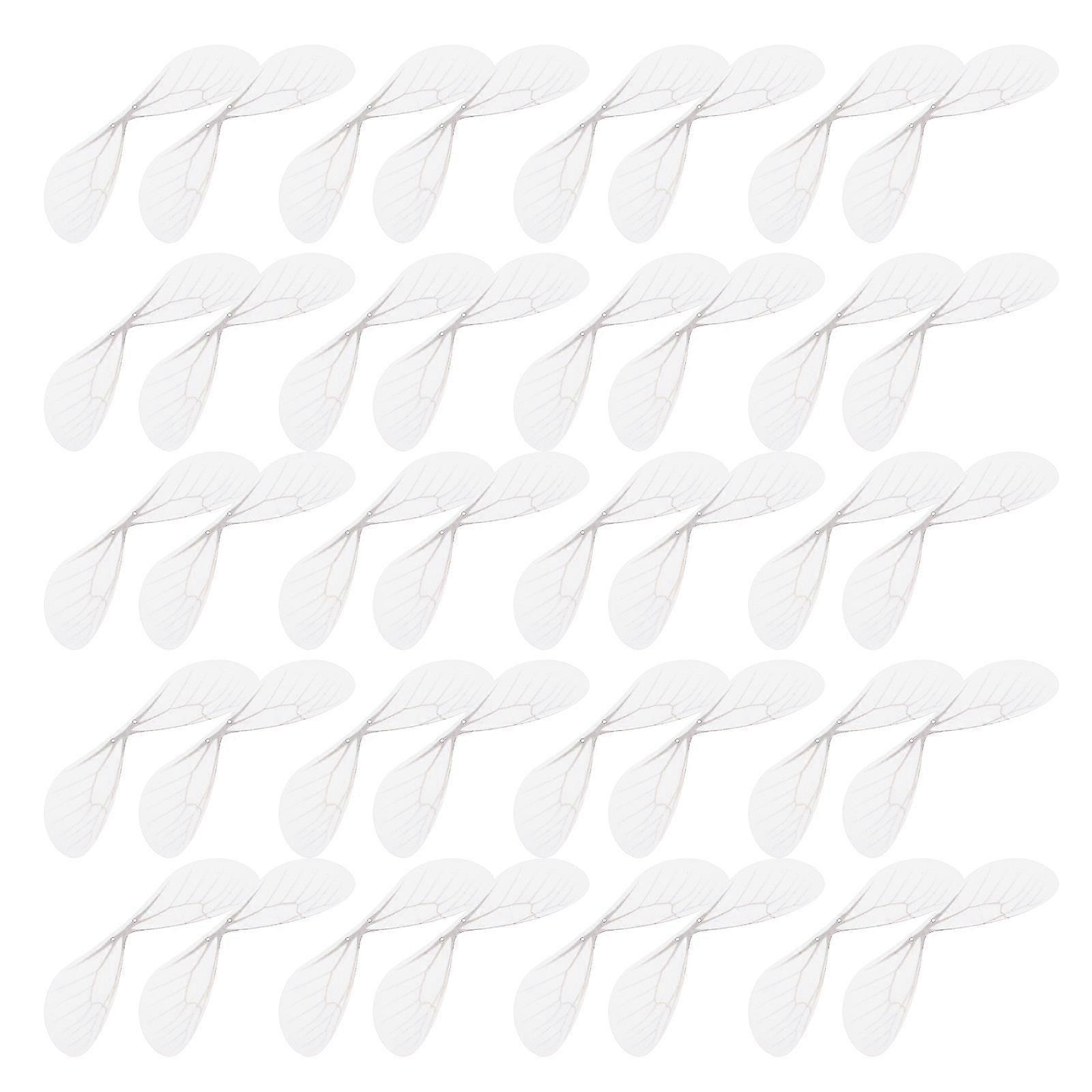Dragonfly Wings White Polyester for DIY Jewelry Making 400Pcs Earrings
