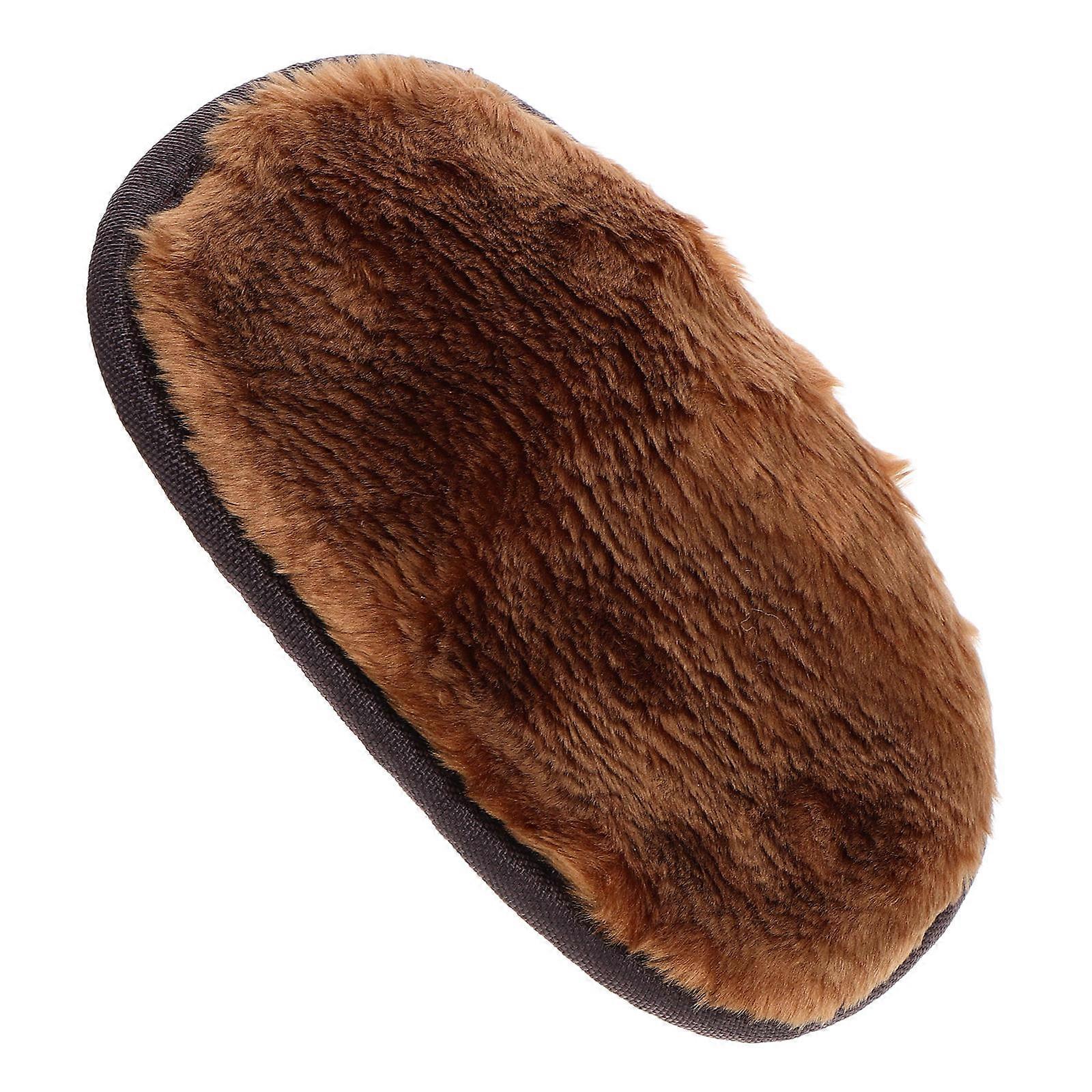 Schuhputz-Polierhandschuhe für die Reinigung, 2 Stück, Kaffeefarbe