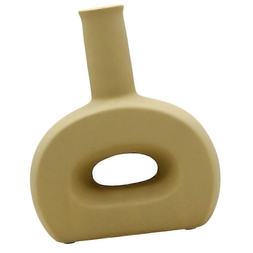 Household Ceramic Flower Vase Simple Flower Holder 2Pcs