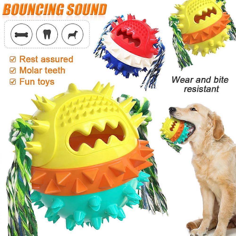 LNKOO Dog Squeaky Toys, Toughest Natural Rubber Chew Toys for Aggressive Chewers, Compatible with Large/Medium Breeds - Teeth Cleaning & Durable Play