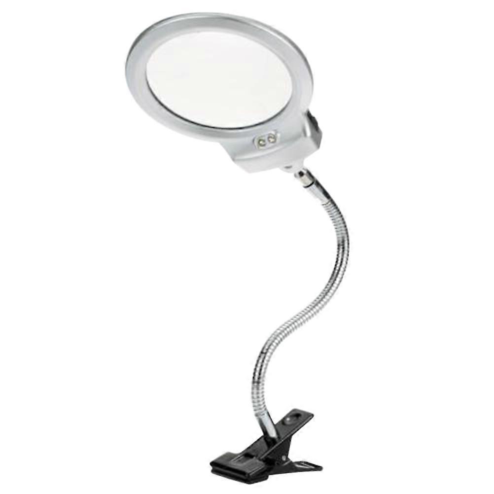 Magnifying Lamp with Clamp for Desk Lighting Folding 2Pcs