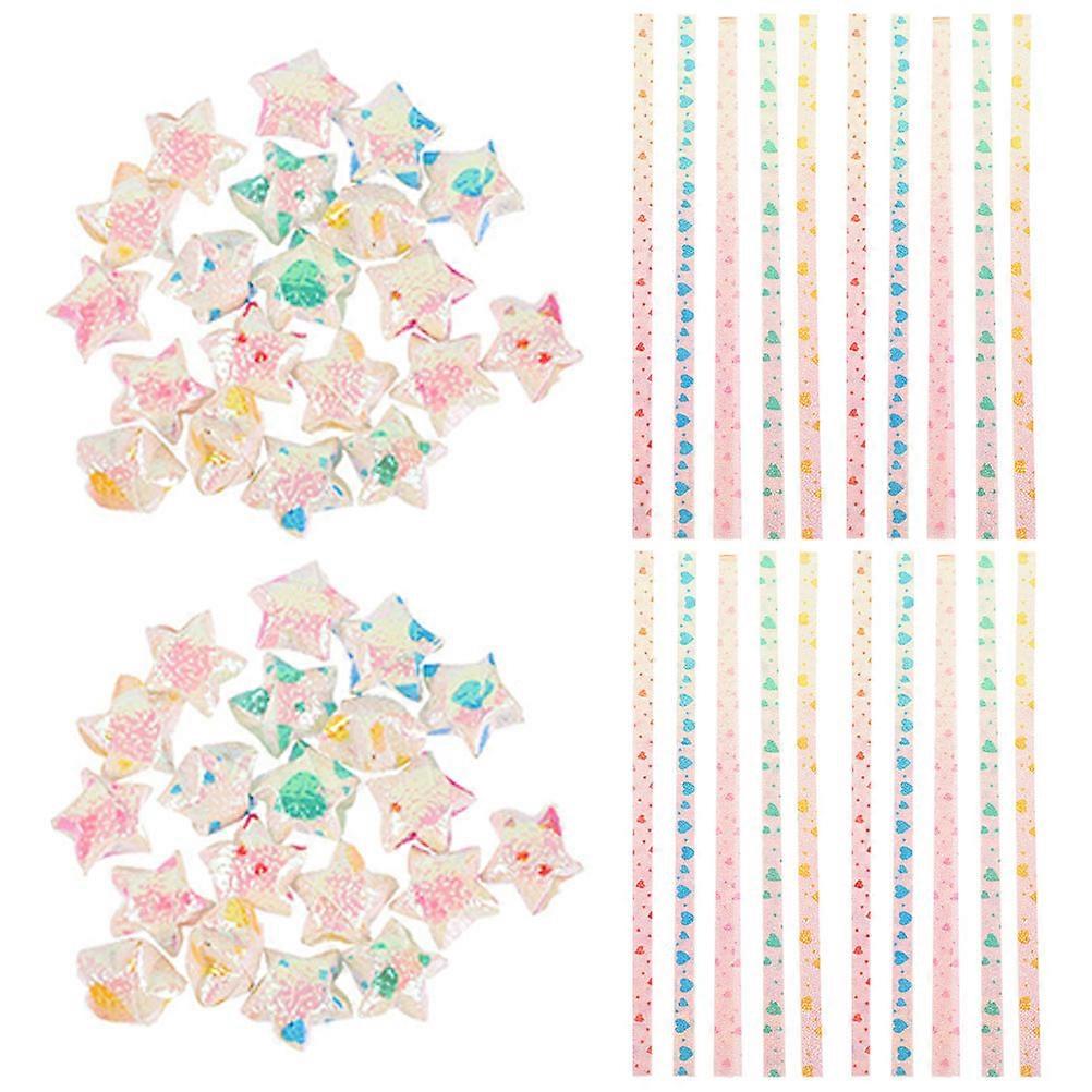 Paper Star Strips For Stress Relief Home Decoration 2400 Pcs Double-Sided Design