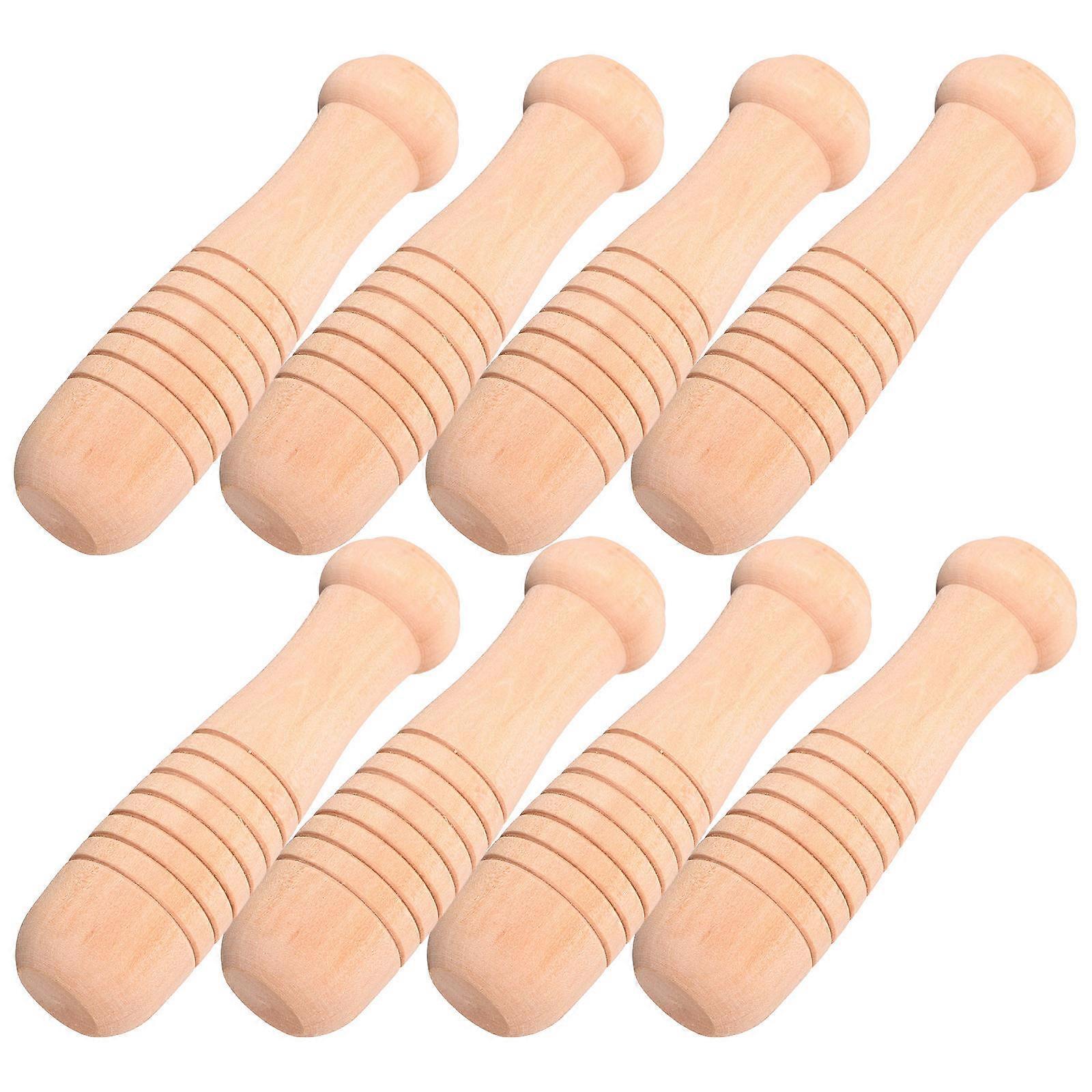 Wooden Pan Handle Spatula Replacement Grip for Kitchen Tools 40Pcs