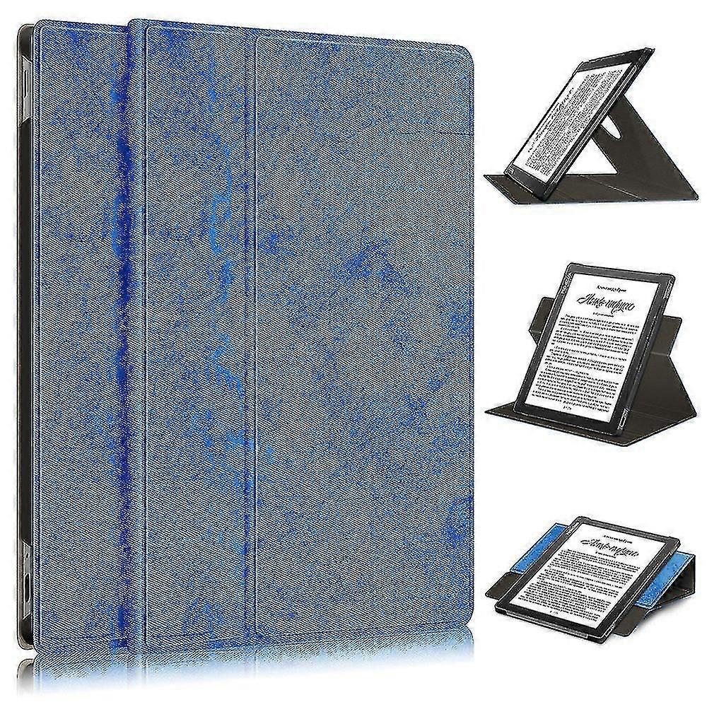 For Pocketbook inkpad Lite Pb970 Voltage Rotary Model Solid Blue