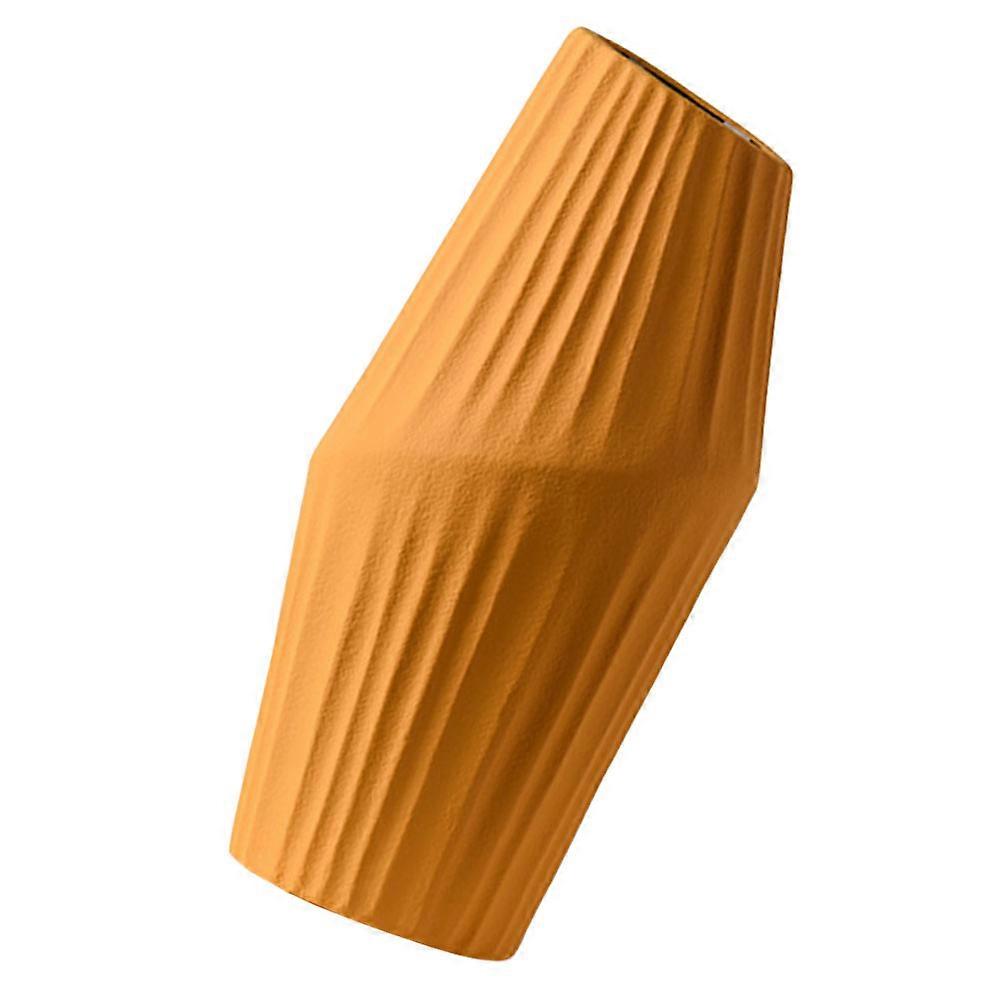 Orange Creative Ceramics Vase for Storage 2Pcs Flower Arrangement Container