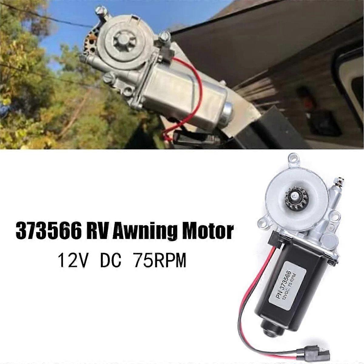 373566 266149 RV Awning Motor with 2-Wire Adapter Harness for Power Awnings and Smart Arm RV Awnings