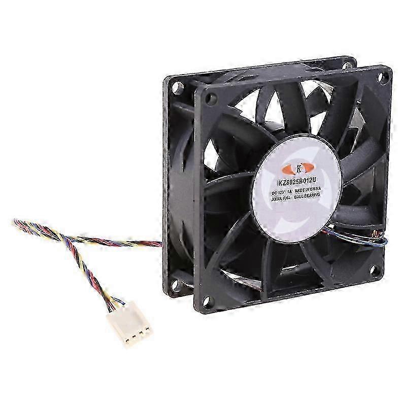 KZ8025B012U 8cm Fan 12V 1.00A 4 Lines 4pin High Speed Server Power Cooling Fan