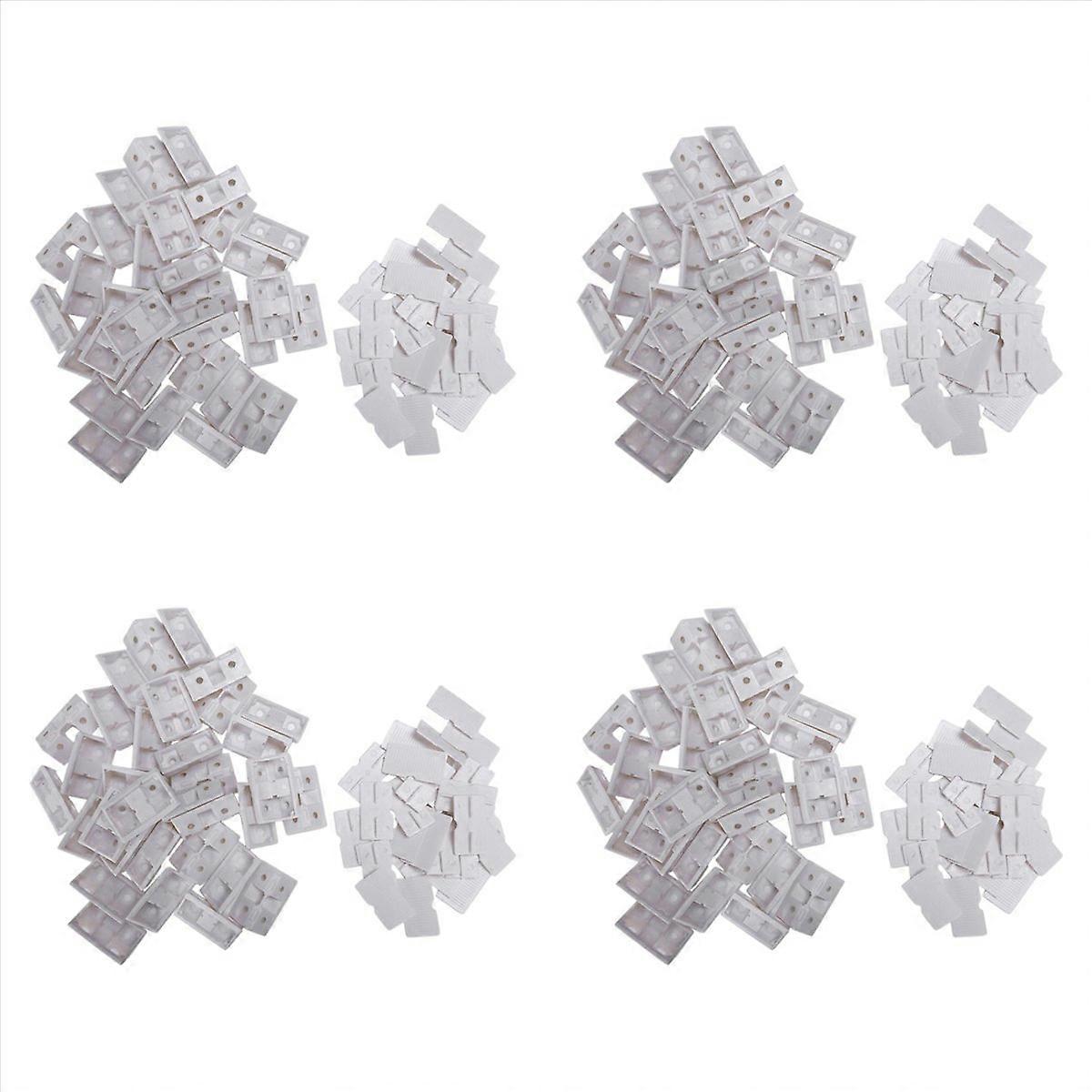 30pcs Shelf Cabinet 90 Degree Corner Braces Angle Brackets White