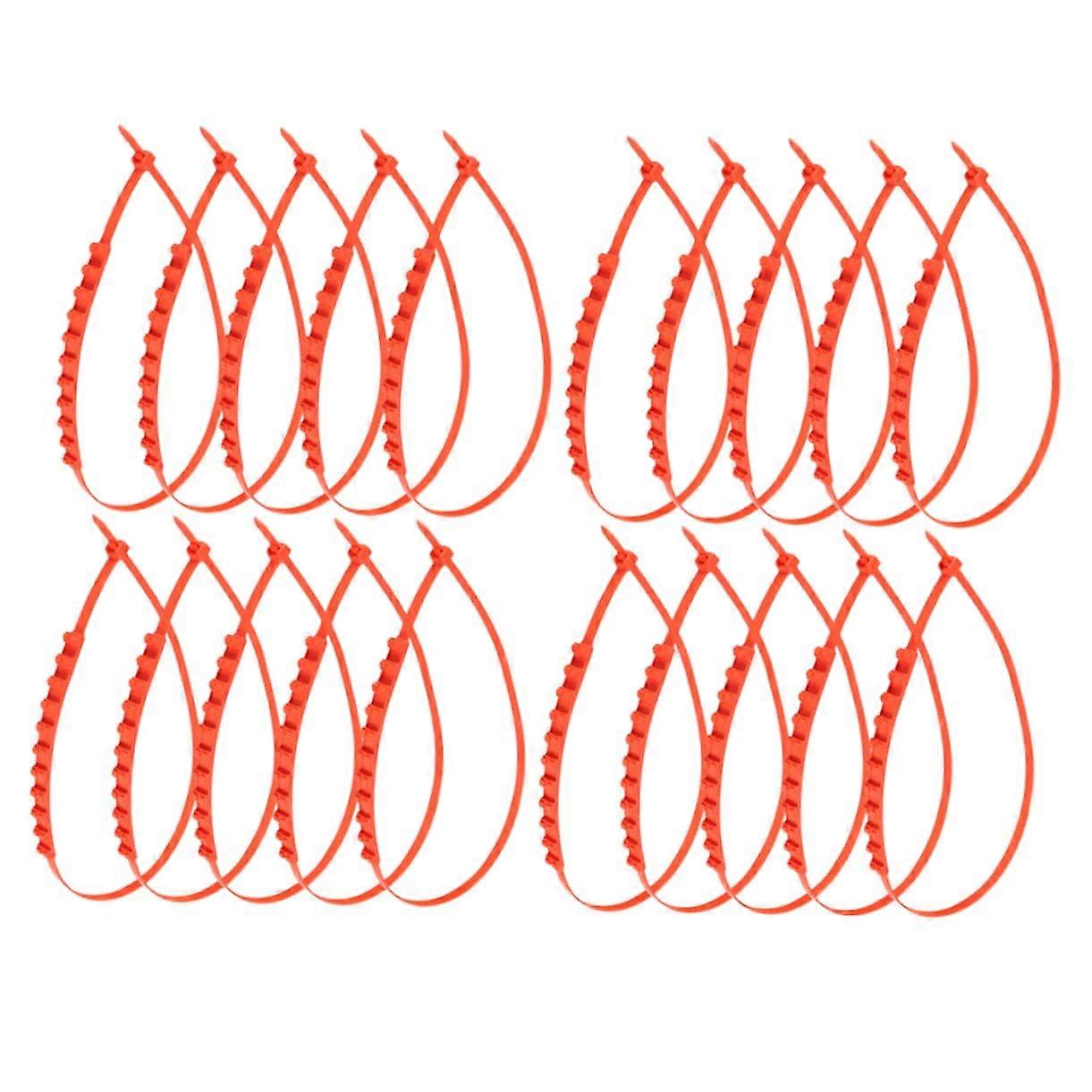 Tire Chains 20Piece Set Flexible Nylon Tire Chains For Winter Use In Snowy Conditions