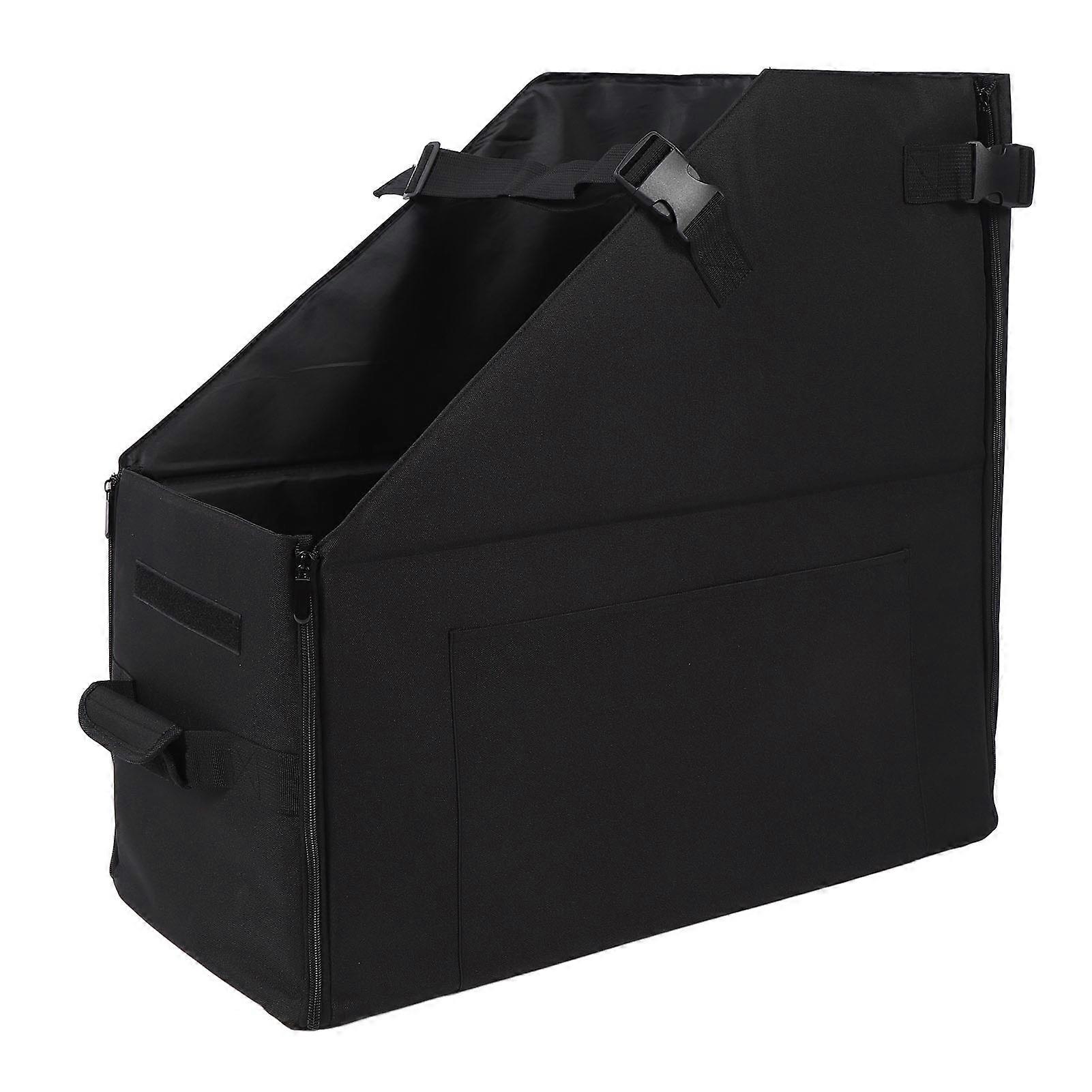 Folding Cycle Case Foldable Water Resistant Thickened Oxford Cloth Folding Cycle Carry Case for Travel with Dust Cover and Green Handle 