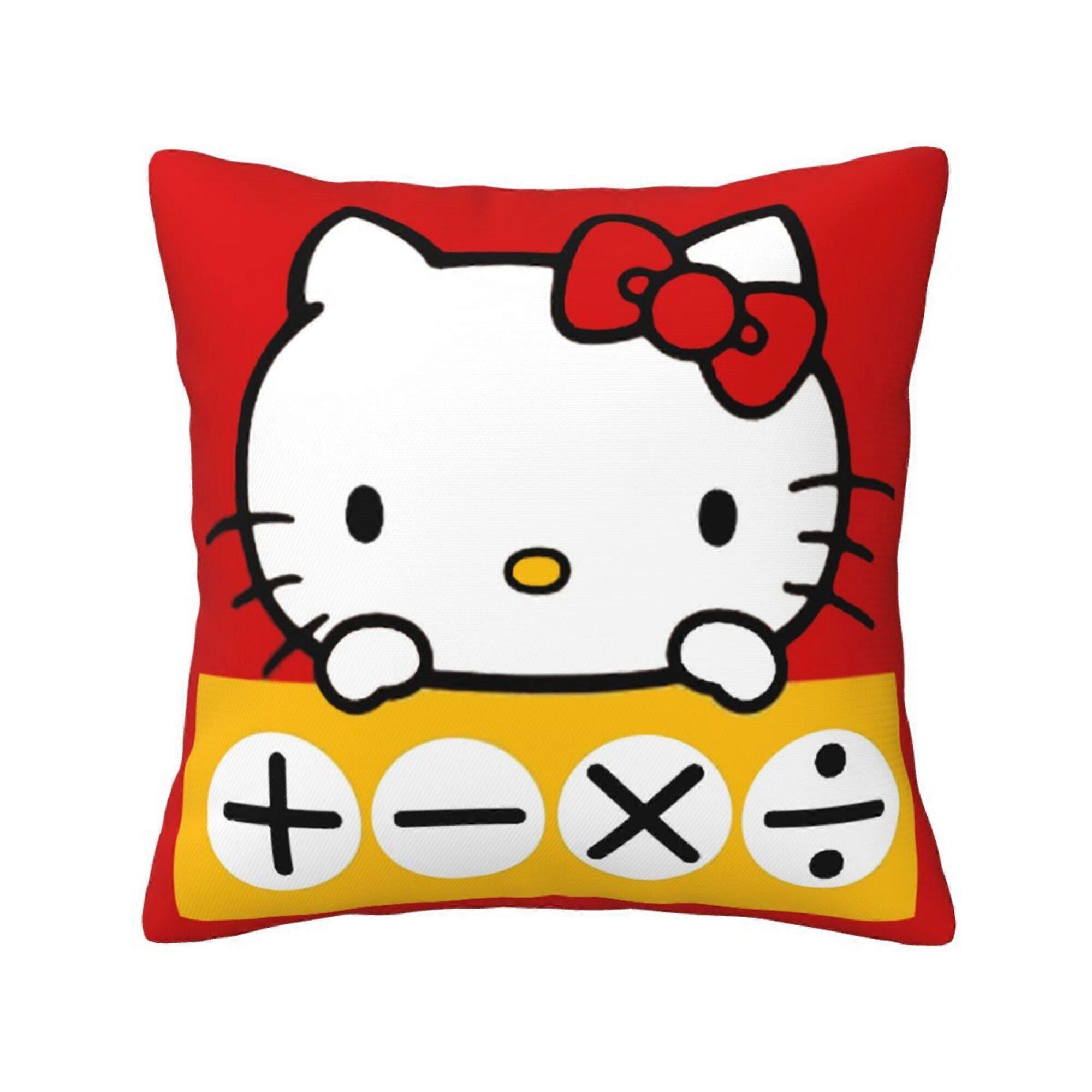 Hello Kitty Throw Pillow Case Shell for Couch Sofa Bedding Home Pillowcase Pillow Covers Decoration-20×20 inch-Style 4