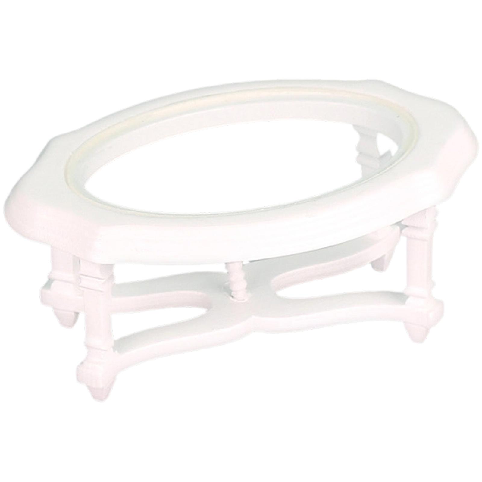 Portable Small Oval Table Easy To Rearrange Enhances Model Layout Flexibility  White