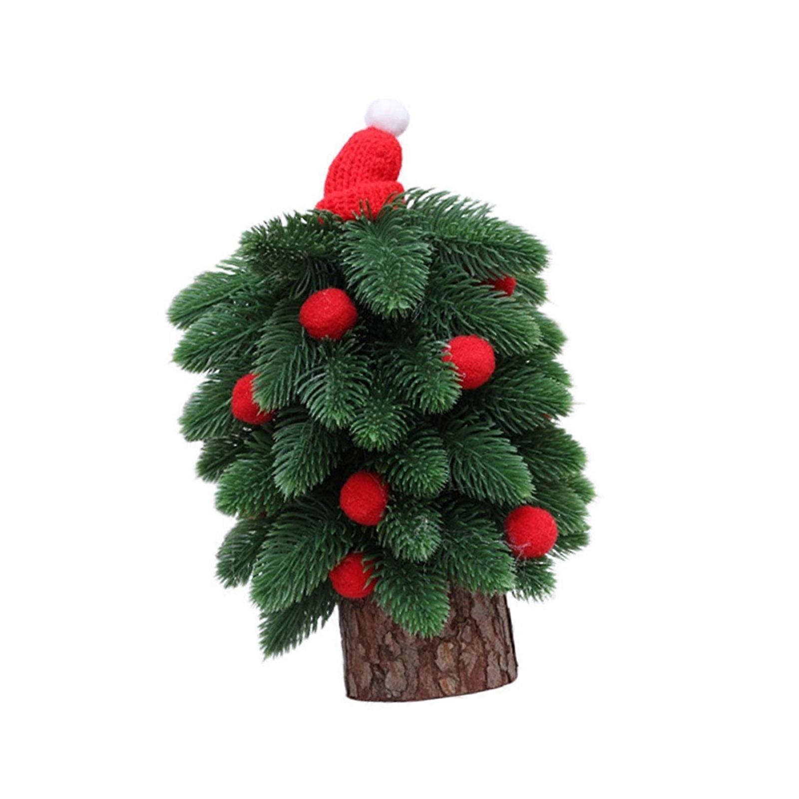 Miniature Artificial Christmas Tree Desktop Decoration With Realistic Branches For Holiday Tabletop Festival Supplies  S
