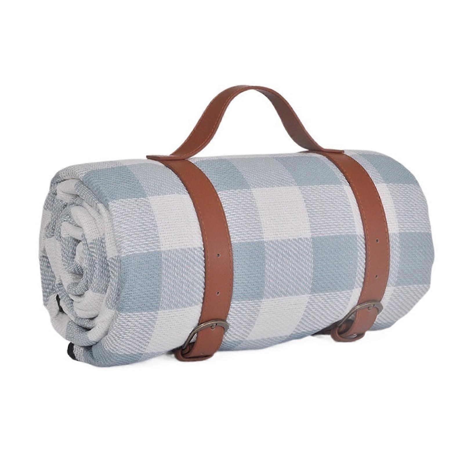 Picnic Blanket Foldable Rainproof Outdoor Mat 200x200cm  Colorful Plaid Stripe Rectangular, Camping Beach Mat
