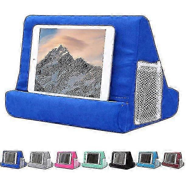 Soft Pillow Stand for iPad Tablet, Multi-Angle Lap Phone Holder Ergonomic Adjustable