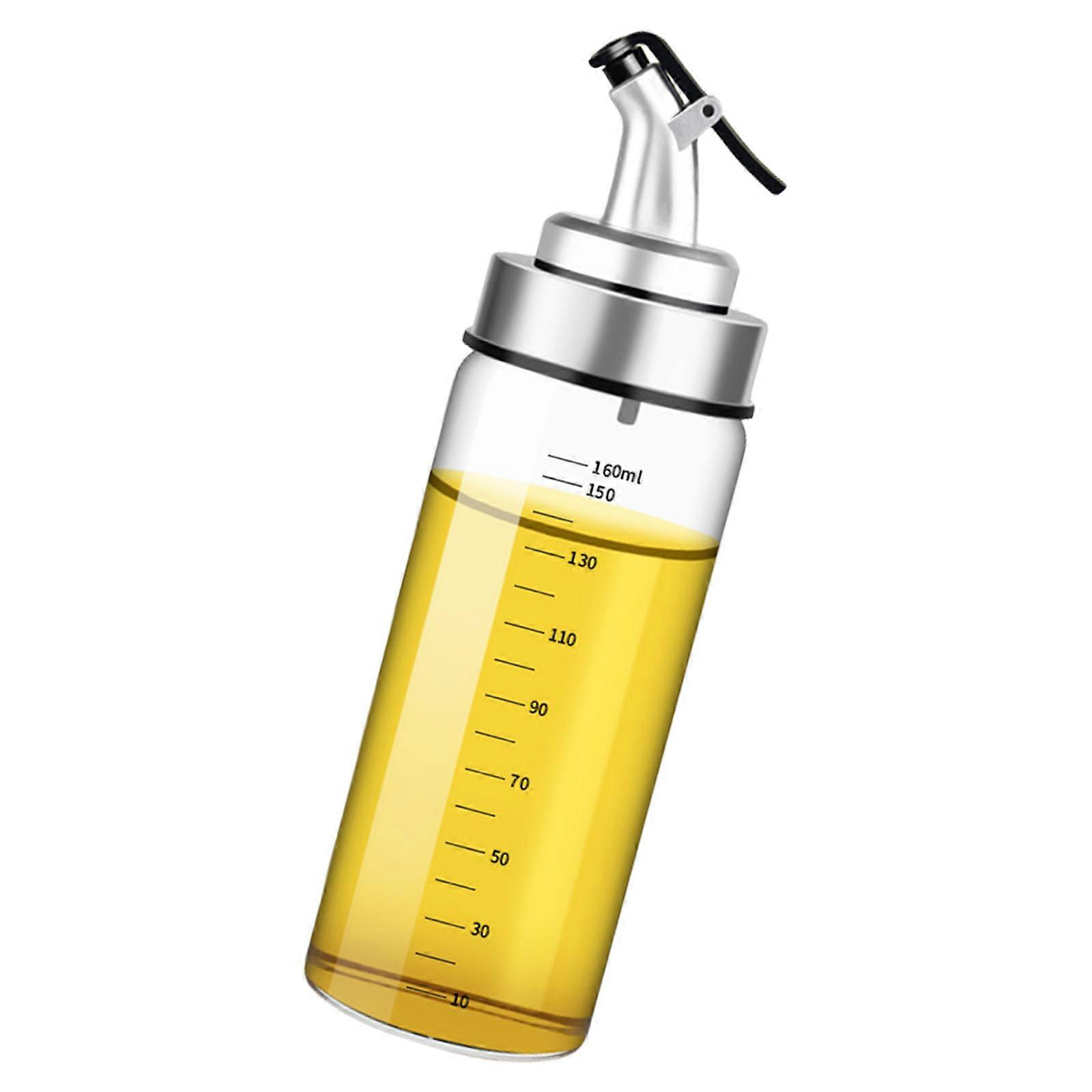 موزع زيت حاوية سائلة زجاجية من البورسليكات مع صنبور صلصة الصويا وزجاجة تخزين الخل لوازم المطبخ متعددة الألوان