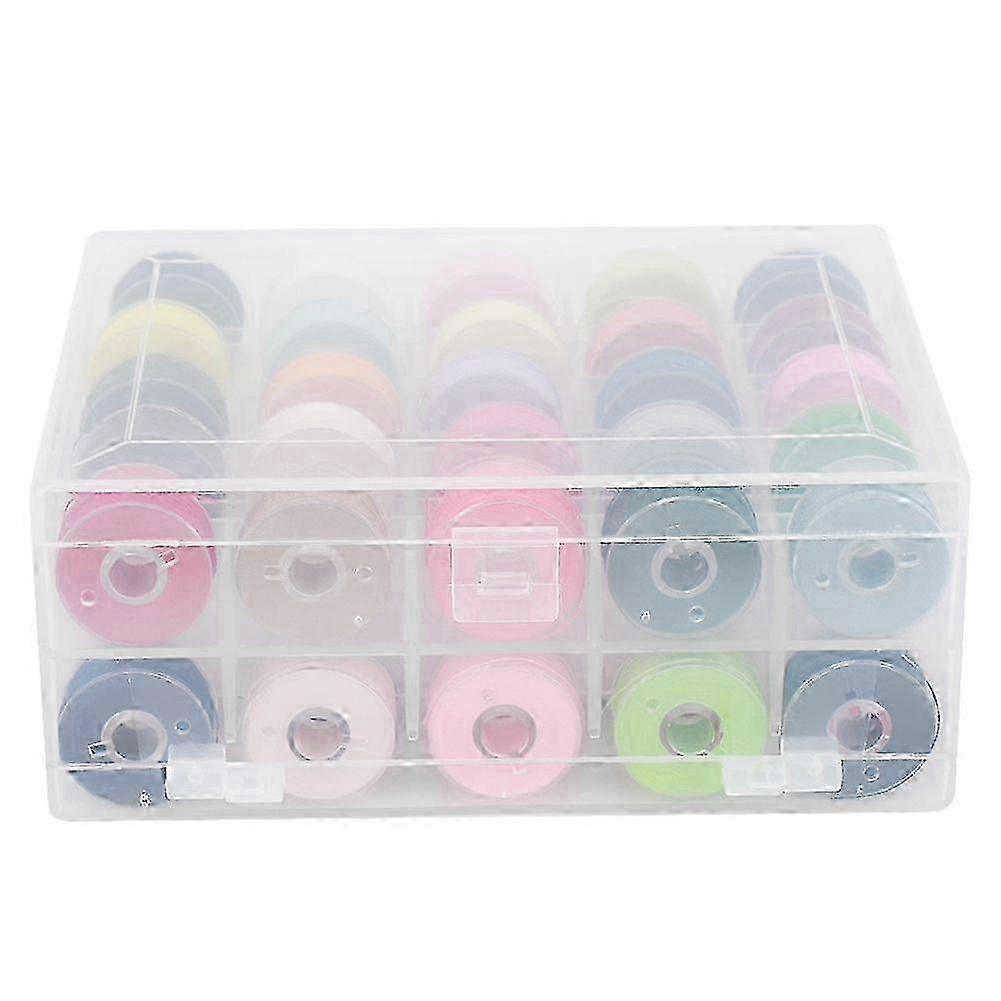 50pcs Portable Colorful Handcraft Sewing Kit Thread Home Use Tool with Storage Box