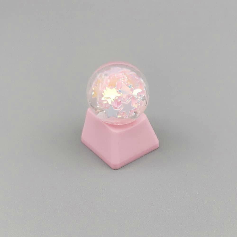 Crystal Ball Keycap Esc keycaps DIY Personality Custom Keycap Replacement Bottom Keycaps Gift for Cherry Mx Switch  Star