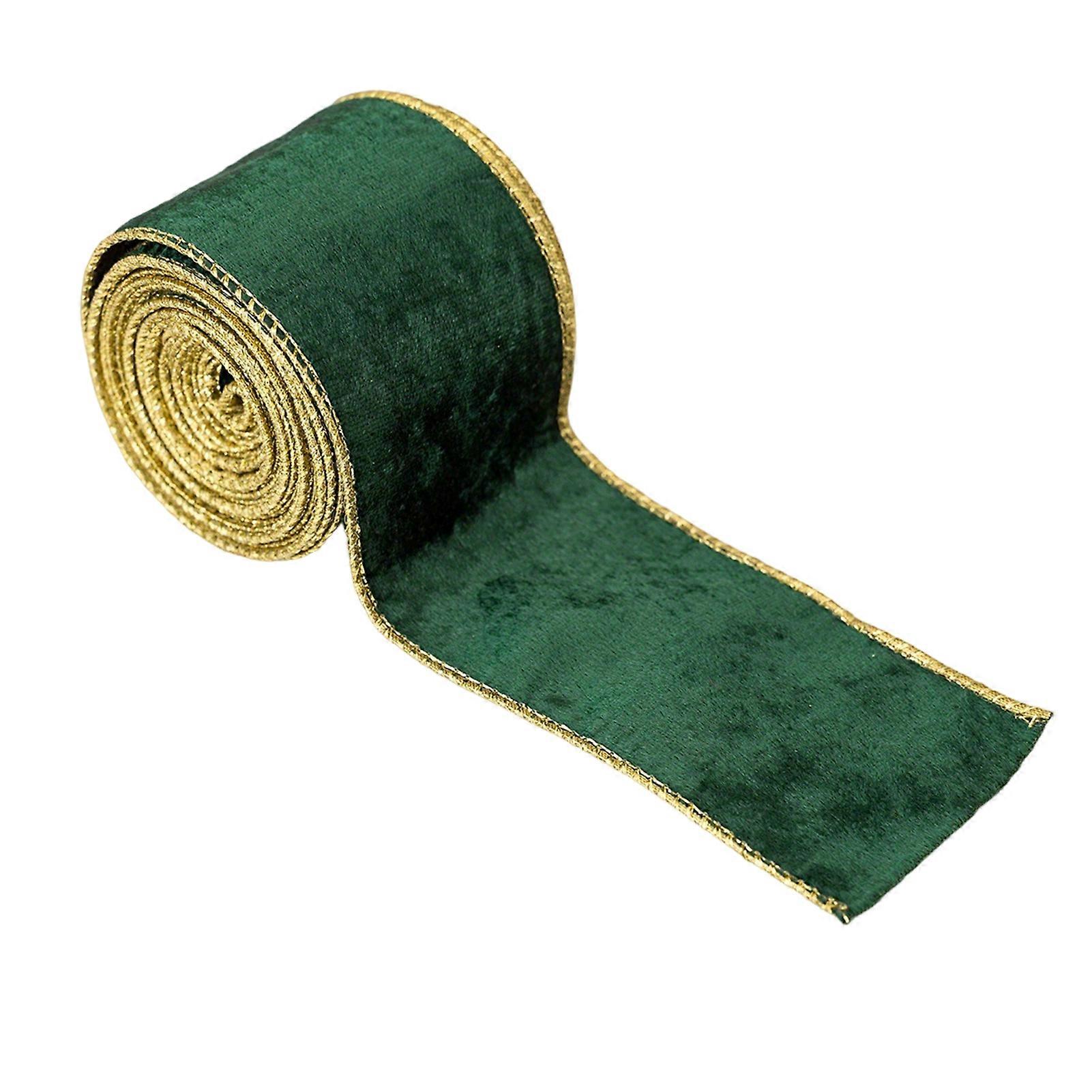 Solid Red Green Ribbon - for Wreath Garland