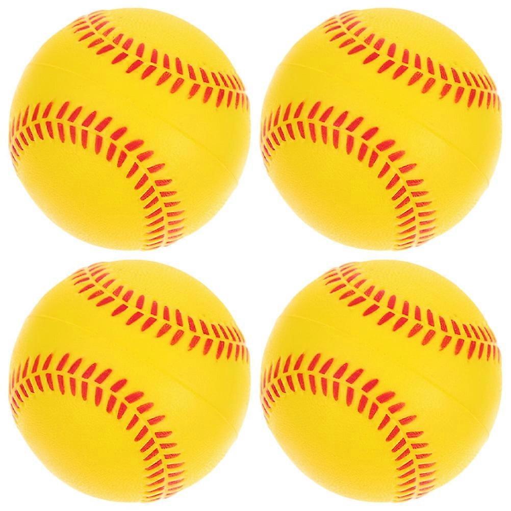 4pcs Colored Foam Baseballs for Hitting Training