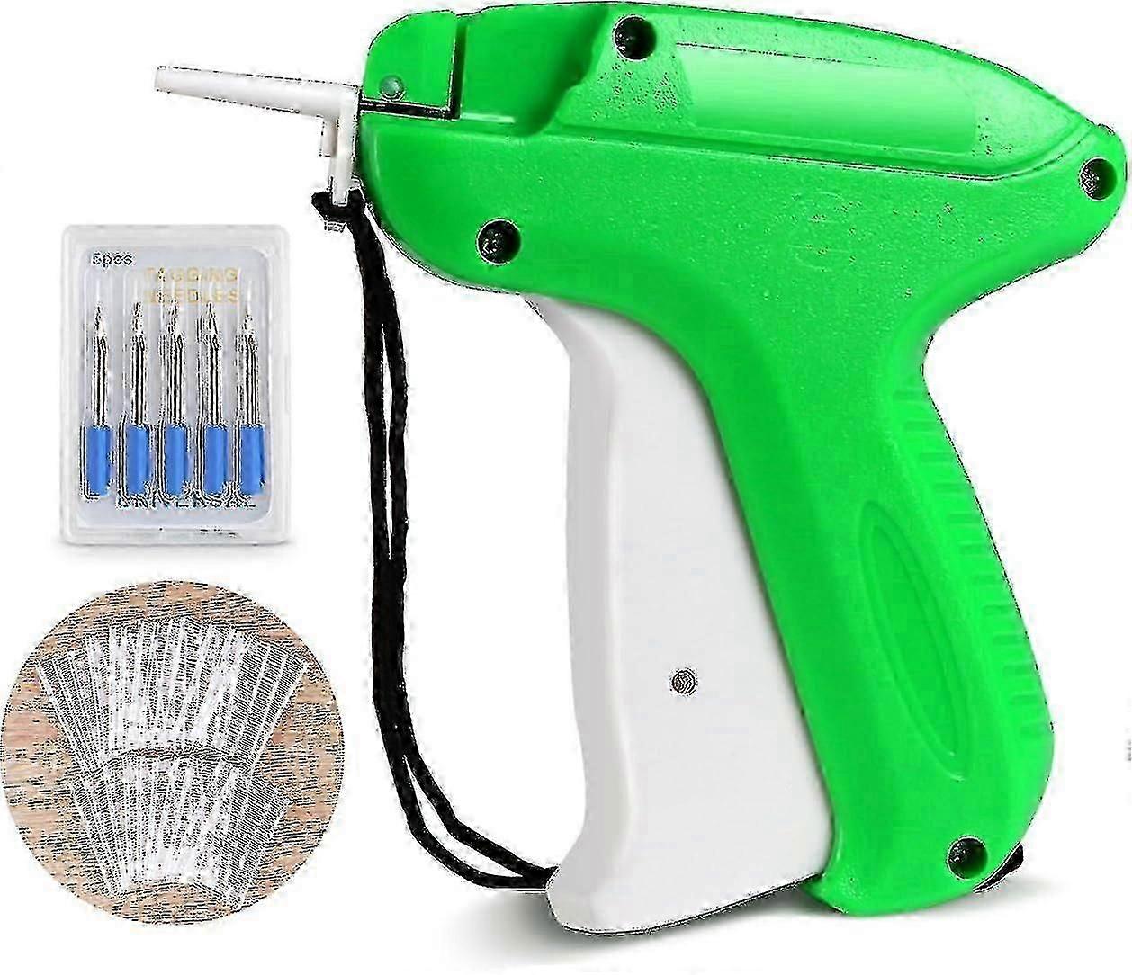 Label Gun with 1200 Paddle Threads & 5 Spare Needles for Clothing, Socks, Hats, Bazaar - White, 5cm