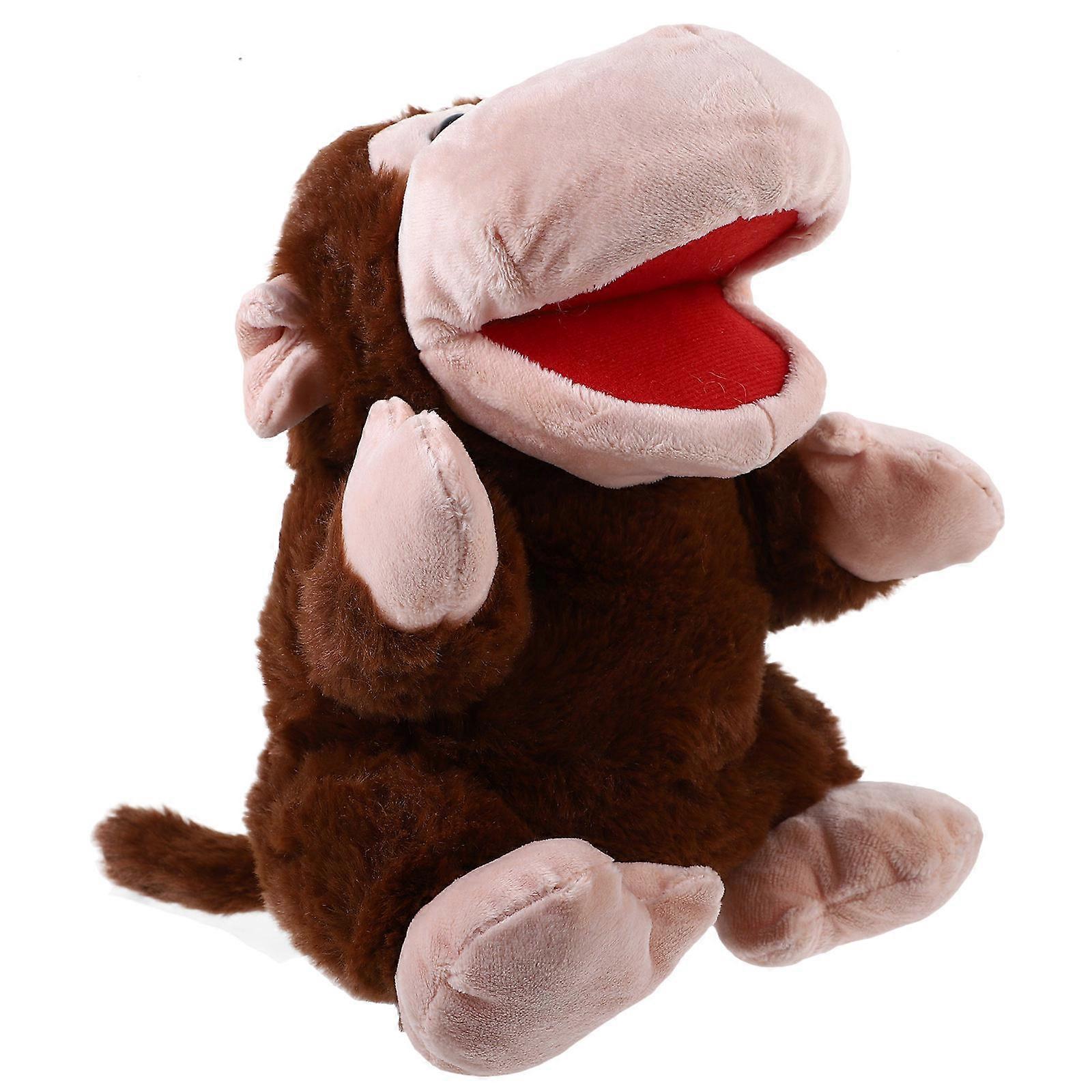 Monkey Plush Hand Puppet for Storytelling Soft Puppet Toy