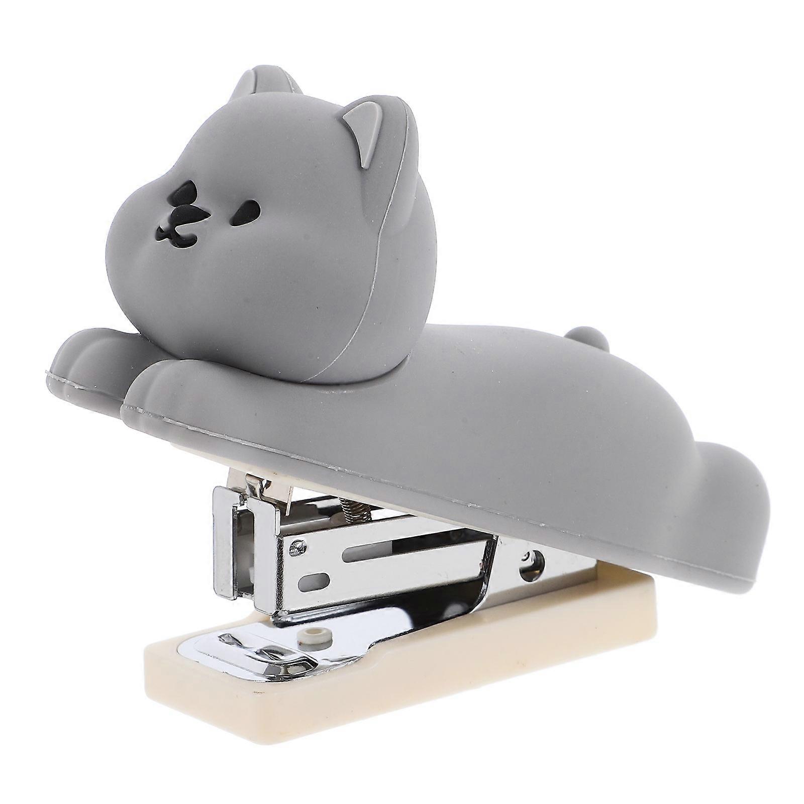 Animal Dog Stapler for Desk Office Use Portable Designed Grey