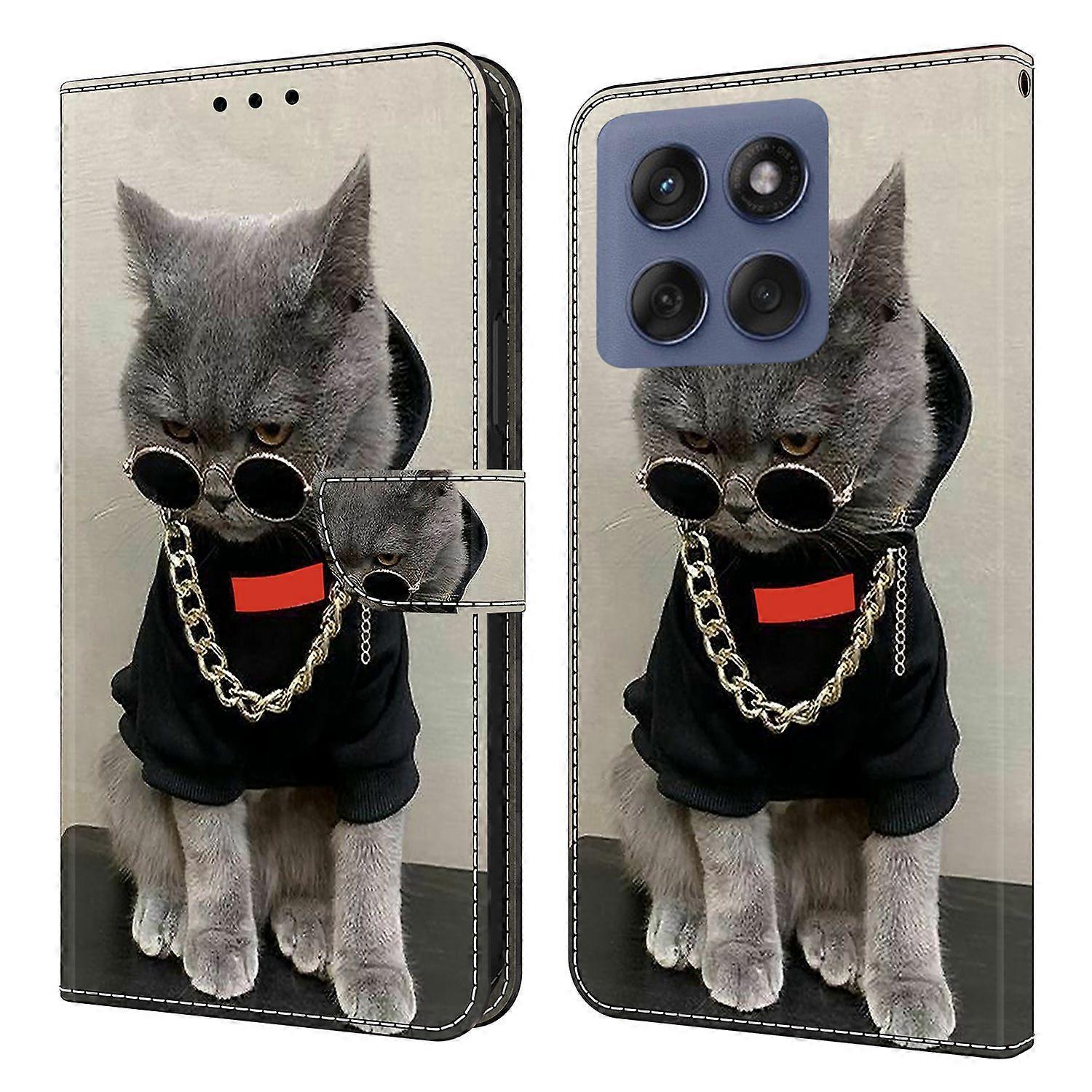 For Motorola Edge 60 Fusion 5G/Edge 60 5G Leather Case Pattern Printing Wallet Stand Flip Phone Cove