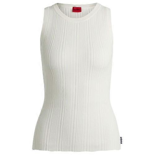 Hugo Dames/Dames Sareple Geribbelde Mouwloze Top
