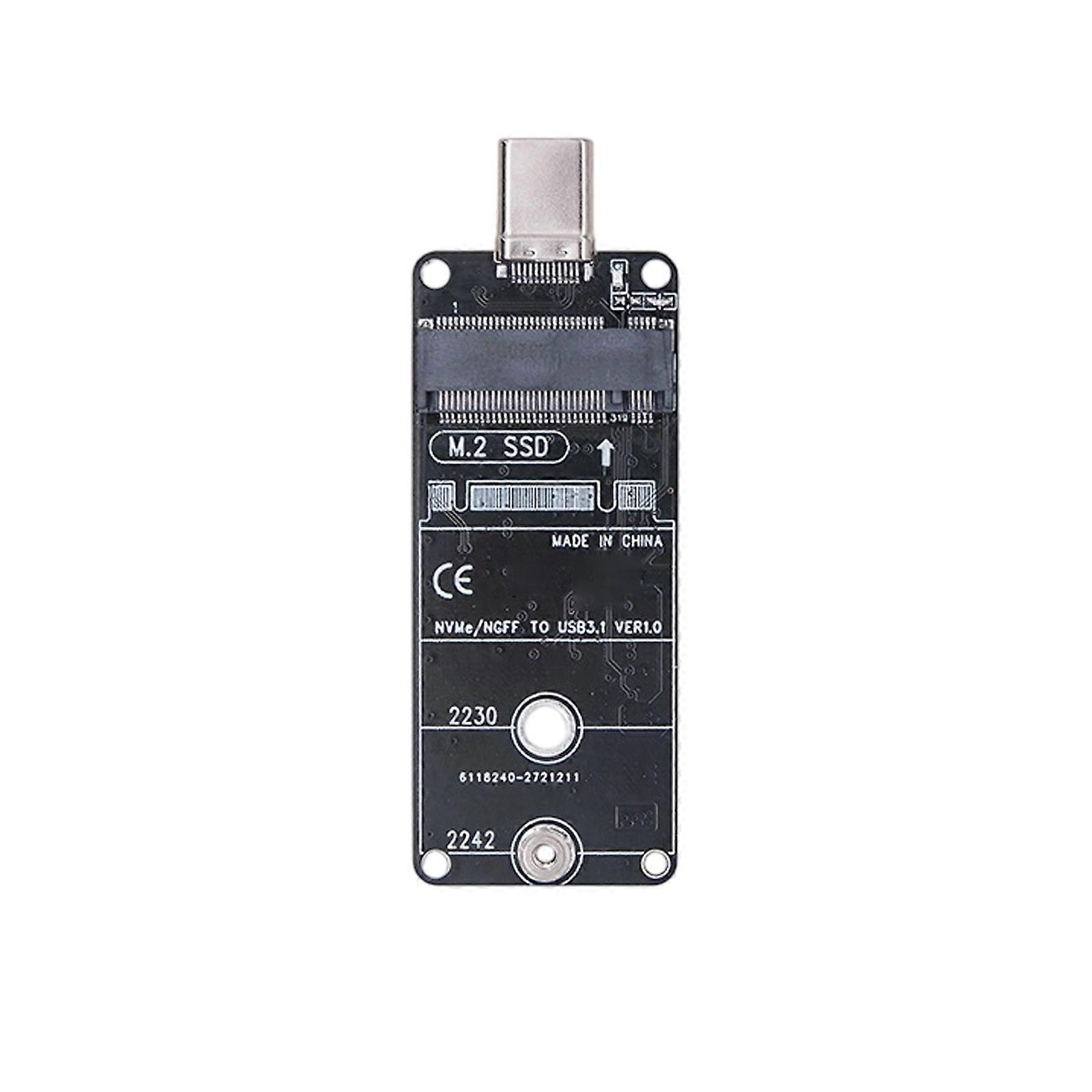 USB 3.2 M.2 2230 2242 NVMe SATAs SSDs Enclosure Portable Aluminum Case Plugs and Play Fast Speed 10Gbps Multicolor