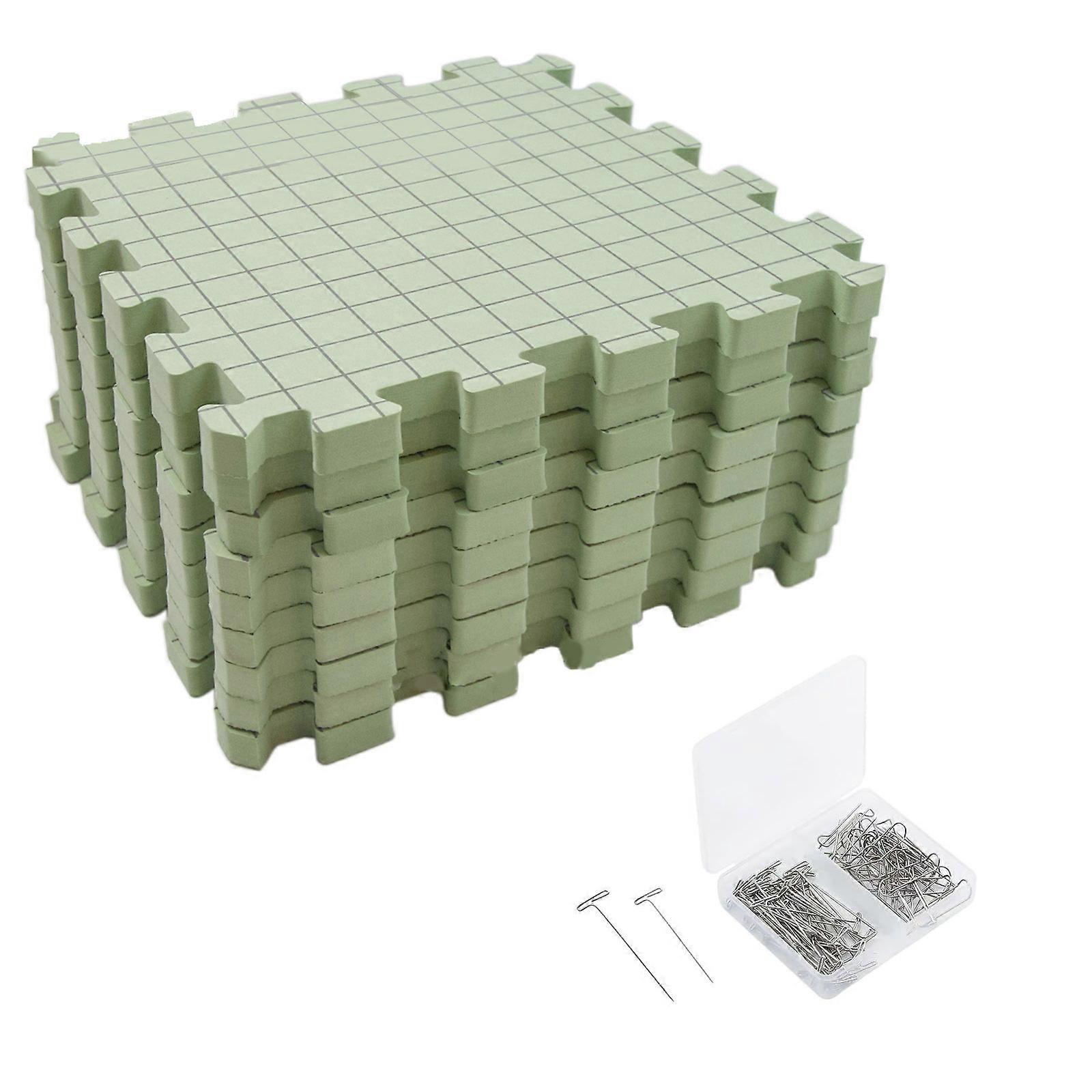 Blocking Mats Knitting Blocking Mats EVA Blocking Mats Needleworks Tool Crochet Grids Board for DIY Enthusiasts Lovers Multicolor