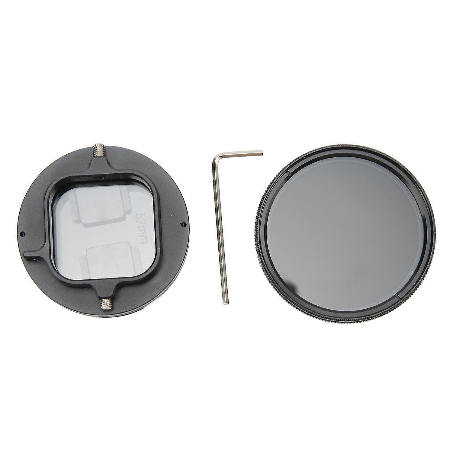 Variable ND Lens Filter Set UV Resistant Dustproof 52mm Variable Neutral Density Filter for Hero11 B