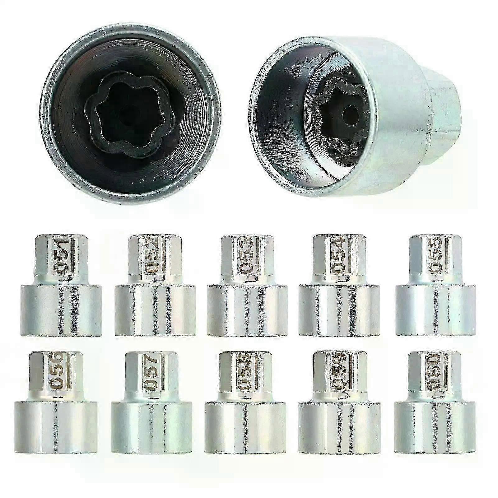 Wheel Lock Key Wheel Lock Key Anti Theft Lugnut Socket Replace for BMW 1 3 5 6 7 Series X1 X2 X3 X4 X5 X6 Z4 Wheel Lock Lug Nut
